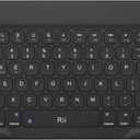 Rii RK302 Ultra-Slim Bluetooth Keyboard for ipad,iPhone,Android,Samsung,Windows,Mac,Linux,Tablet,Laptop, Rechargeable Ergonomic Wireless Keyboard,Black