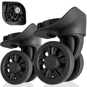 Luggage Wheels Replacement Duel Spinner Wheel for Luggage Suitcase Repair 360 Rotating Suitcase Replacement Wheels with 5 Mounting Holes H899