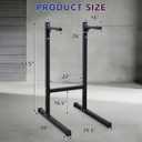 Adjustable Height Dip Bar Station, Multi-function Dip Station Pull Up Bar Full Body Strength Training Workout Fitness Equipment for Tricep Dips, Heavy Duty Dip Station for Home Gym