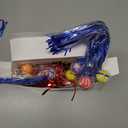 Leyndo 50 Pcs Comet Balls Rubber Bouncy Balls Bulk with Colorful Streamers Mini Ball with Tail for Birthday Party Favors Piñata Goodie Bag Stuffers, Assorted Colors