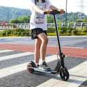 Classic Foldable Electric Scooter for Kids, Bright Front Lights, Shining Pedal Lights, LED Display, Dual Brakes 150W Motor Kids Electric Scooter, UL2272 Certified
