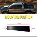 2019-2024 for Ram 1500 Rear Left and Right Door B Pillar Applique Textured Matte Black OEM Replacement 68292931AD (Right)