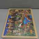 QUOKKA 4SET Puzzles for Kids Ages 4-6 - 36 Pcs Wooden Realistic Montessori Puzzles Ages 3-5 - Polar & Tropical Regions, Yellowstone & Australian Animals Learning Games for Boys and Girls 4-8 Year Old