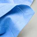 Palisa Light Blue Cotton Napkins Set of 12 | Premium Hemstitch Detailing Cloth Dinner Napkins 18x18 Inch | Soft Washable & Reusable Table Napkins for Everyday Use Weddings Restaurants & Hotels