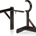Spark Innovators Bronze Tap Bracket - Hang Curtains in 30 Seconds! No Drill Instant Curtain Rod Brackets - Fits 1.25", Holds 30 lbs, As Seen on TV, Set of 2 (Bronze)