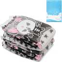 Littleforbig Ultra Absorbent 7000 mL Printed Diaper 2 Pieces - Goth Brat (X-Large 48"-56")