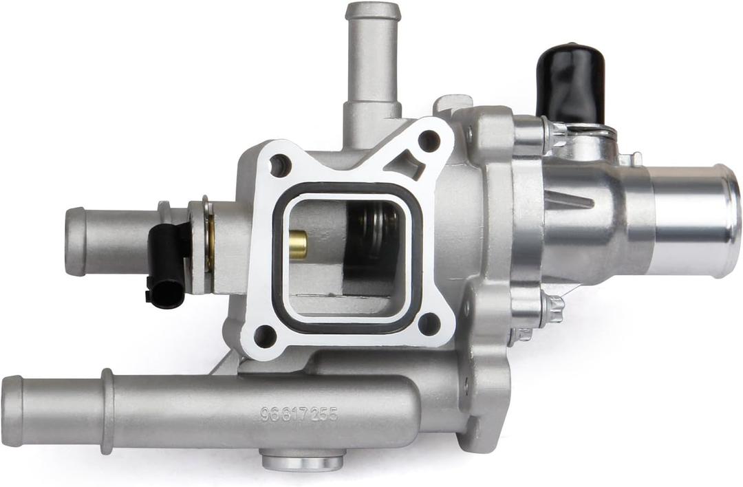 Upgrade Aluminum Thermostat Housing Assembly Replacement for 2011-2016 Chevrolet Cruze 2012-2018 Sonic 2013-2020 Trax 1.6L 1.8L Replaces 902-033 25192228 55564890 55577284