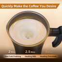 Milk Frother, 4-in-1 Coffee Frother, 350ml/11.8oz Frother Machine with Warm and Cold Foam for Latte, Cappuccino and Hot Chocolate
