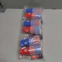 3 x Jacent U.S. Soccer Mini U.S. Soccer Mini Party Cups: 24 Count, 2 oz Plastic Shot Cups, Red and Blue, Disposable Small Cups for Parties, Tailgates, Pong Games