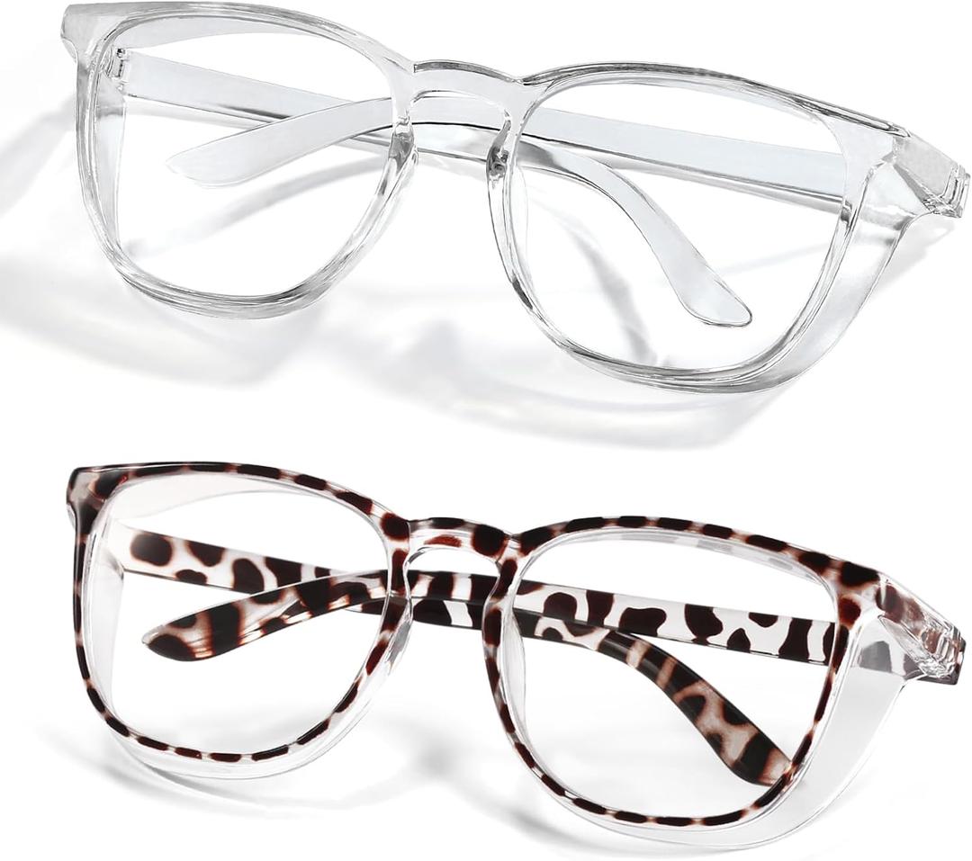 Stylish Safety Glasses Goggles for Women Girls Anti-fog Glasses Protective Eyewear Clear Glasses