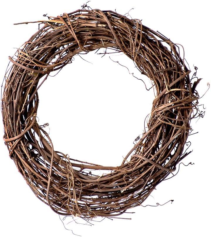 SuperMoss (22605) Natural Orchard Grapevine Wreath  Handcrafted Rustic Wreath for Front Door, Seasonal Home Decor, Indoor and Outdoor Door Wreath, 12", Natural