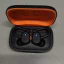 Skullcandy Push Active Wireless Earbuds, Bluetooth Headphones, Noise Isolating, 44 Hrs Battery, Secure-Fit Over-Ear Hanger, Sweat and Water Resistant, Microphone for iPhone Android - True Black/Orange