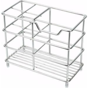 5 Slots Stainless Steel Bathroom Toothbrush Holder, Silver Toothpaste Holder Stand, Bathroom Accessories Organizer
