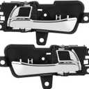X4XZ Interior Inside Chrome Door Handle Front or Rear Left & Right/Driver & Passenger Side Fits for 2011-2015 Hyundai Sonata Replaces 826103S010 82610-3S010 826203S010 82620-3S010
