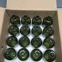 YOUEON 16 Pack Green Glass Bud Vases, Small Bud Vases in Bulk, Glass Flower Vases for Centerpieces, Vintage Decorative Bottle Vases for Flowers, Home Decor, Wedding Reception, Office