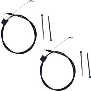 Diskary 582991501 Lawn Mower Throttle Cable, 158152 Engine Zone Control Cable Compatible with Craftsman Husqvarna Poulan Pro Sears Weed Eater Walk-Behind 198462 Zone Control Cable (2, 158152)