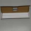 Tilingview 10-Pcs Peel and Stick Tile Edge Trim, 12 Inches Self-Adhesive Tile Edging Decorative Pencil Tile, PVC Molding Tile Trim for Backsplash (White)