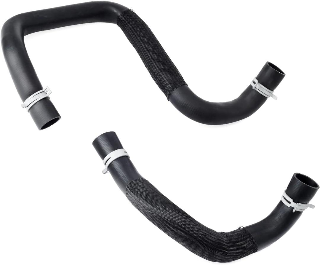 Lisnhlin 55111395AE 55111394AC Radiator Coolant Hose Replacement for Jeep Wrangler 20122017 for Wrangler JK 2018 Upper and Lower Cooling Outlet Pipe