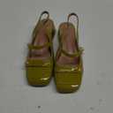 Slingback Mary Jane Heels for Women Low Block Heel Closed Square Toe Pump Shoes Heels Classic Daily Office Dressy Shoes 7