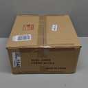 VILUXY Modern Flush Mount Ceiling Light Fixture Farmhouse White Fabric Semi Ceiling Lamps with Gold 4 Lights Drum Shade for Bedroom Dining Room Entryway Hallway Nursery