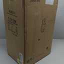 Black Exterior Wall Sconces, 28" H Large Outdoor Wall Light Fixtures with Water Glass, Waterproof Outdoor Lights Wall Mount with Decorative Patterns for Porch, Front Door