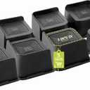 Bed Risers 2 inch, 3 inch, 4 inch, 6 inch, 8 inch Heavy Duty, Oversized Furniture Riser for Couch Sofa Table Chair Leg Frame Dorm, Support up to 6000 Lbs (Black 8 Pack, 3 inch)