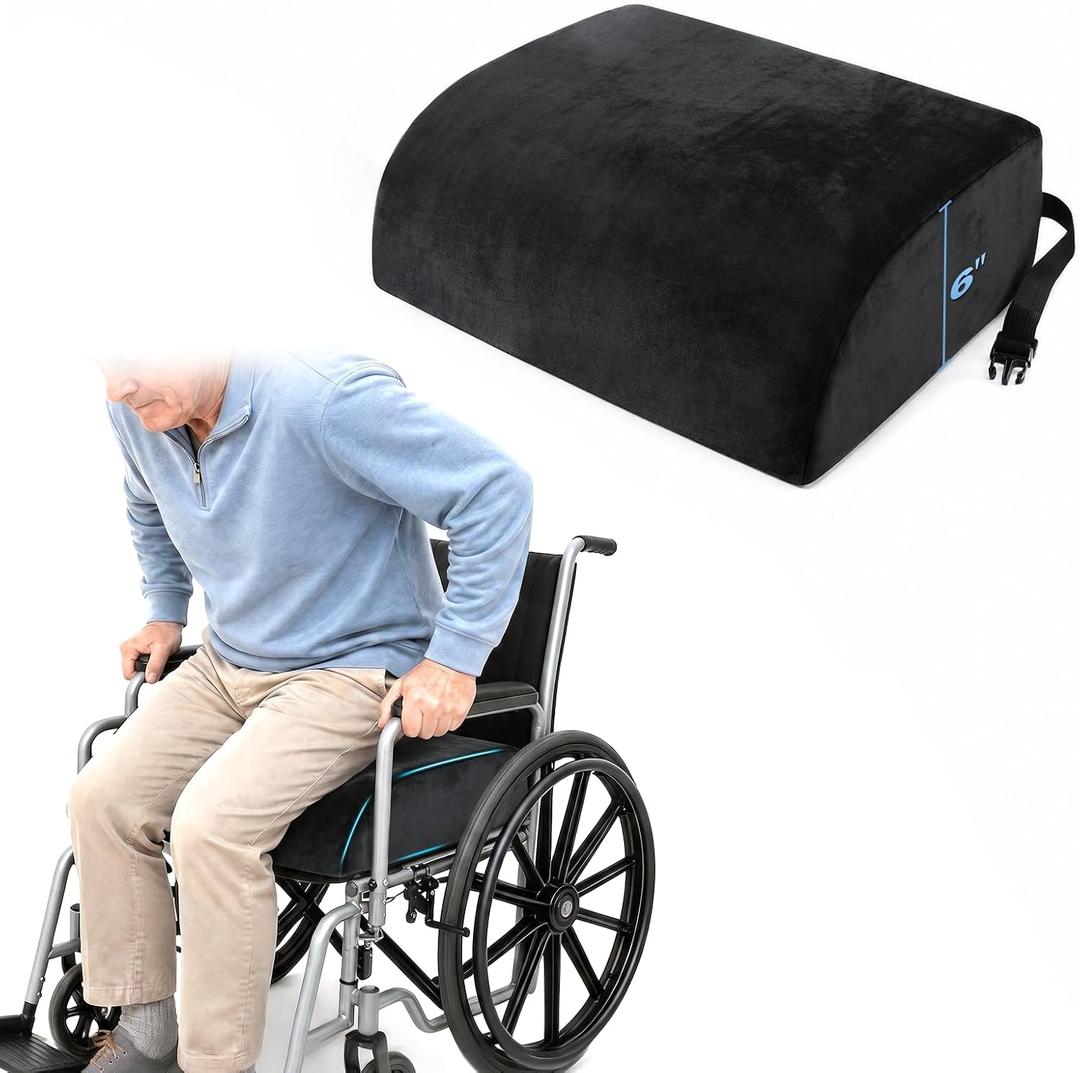 Wheel Chair Pad Cushions Easy Rise for Elderly Pressure Relief 18x16x6 Inch, 17.7*15.7in