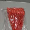 Leadseals(R) 100 Plastic Tamper Seals, Zip Ties for Fire Extinguishers Pull Tite Security Tags Numbered Disposable Self-Locking Tie 250mm Length (Red)