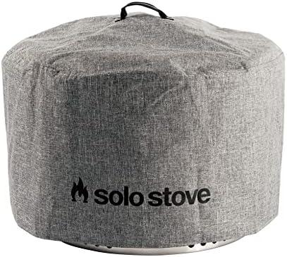 Solo Stove Yukon Shelter - Weather-Resistant Round Cover for Solo Stove Yukon Fire Pit and Accessories - PVC-Coated Polyester with Aluminum Reinforcement - Year-Round Protection (Grey)