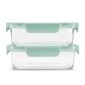Ello Glass Meal Prep Set Containers and Lids - 4 ml