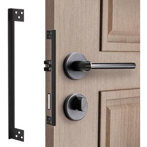 Door Latch Guard Plate, Outswing Door Security Protector, L-Shaped Door Latch Shield, Cover to Block Access to The Door Lock/Deadbolt Latch (11 in. - 1pack)