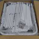 smusei Water Bottle Organizer 7 Tier Free Standing Bottled Water Storage Rack Metal Wire Water Bottle Holder Rack Large Capacity Soda Beverage Drink Stand Shelf for Pantry Kitchen Office, White