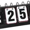 Metal Desk Calendar Standing Flip, Desktop Perpetual Flip Calendar with Large Display, Farmhouse Vintage Daily Flip Calendar for Home Office Decor, Reusable Yearly