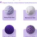 Magnetic Balls Fidget Toy Adults, Silicone Magnetic Balls, Fidget Toys, Office Desk Fidget Balls for Anxiety Relief, Sensory Toy for Fingers Hands (Purple-4PCS)