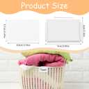 10 Pack Metal Basket Bin Labels Clips,3.54" x 2.36" Stainless Steel Label Holders with White Papers,Silver Removable Bin Clips for Labeling, Classification
