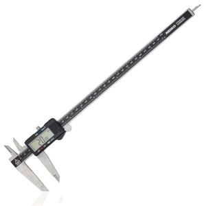 NEIKO 01409A 12 Electronic Digital Caliper | Extra Large Display | 0-12 Inches | Inch/Fractions/Millimeter Conversion | Polished Stainless Steel