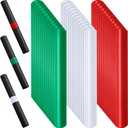 Syhood 48 Pcs Wrapping Paper Roll Holder Holiday Flip Wraps PVC Slap Bands 1 x 9 Inch Stabilizer Slap Bands for Home Storage Organization Gift for Storage Organization Wrapping Tool