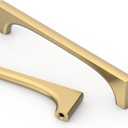 Asidrama 10 Pack 5 Inch(128mm) Champagne Bronze Cabinet Pulls Kitchen Cabinet Handles Champagne Gold Hardware for Cupboard Drawer Pulls 2321