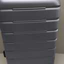 Coolife Luggage Suitcase Carry-on Spinner TSA Lock USB Port Expandable (only 28’’) Lightweight Hardside Luggage (Ice Blue, S(20in_carry on))