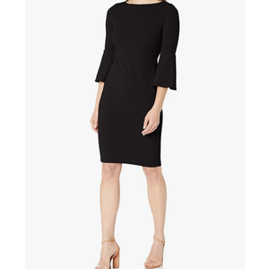 Calvin Klein Womens Peplum Sheath Dress, Size 8