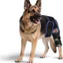 RUXAN Dog Knee Brace for Torn Acl, Dog Leg Braces for Back Leg, Knee Brace for Arthritis Pain and Support, Dogs Rear Leg Wrap Harness Set for Leg Wound Care and Lick Prevention-S