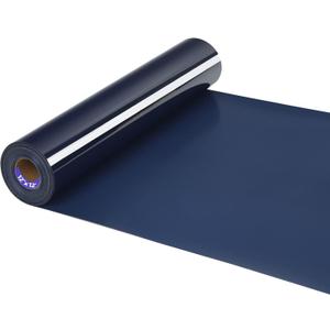 HTV Iron on Vinyl 12Inch by 12ft Roll Heat Transfer Vinyl for T-Shirt HTV Vinyl Rolls for All Cutter Machine - Easy to Cut & Weed for Heat Transfer Design (12ft, Navy)