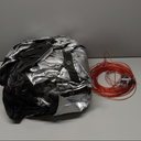 Heavy Duty Poly Tarp - 30' x 50' - 10 Mil Thick Waterproof, UV Blocking Protective Cover - Reversible Silver and Black - Laminated Coating - Grommets - by Xpose Safety