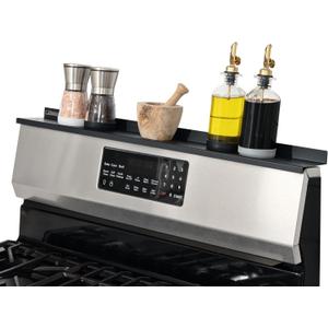 StoveShelf 30" Length Black Magnetic Shelf for Kitchen Stove - Kitchen Storage Solution with Zero Installation - Over Stove Spice Rack Organizer
