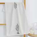 Vintage Western Cactus Kitchen Towels, Western Desert Dish Tea Towels for Kitchen Decor, Country Western Southwestern Hand Towels for Bathroom, Cactus Bathroom Decor, 16x24 Inch