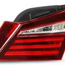 Nakkaa HO2803109 Inner Halogen Tail Light Passenger Side Compatible with 2016 2017 Accord Sedan Rear brake Lamp Taillight 34150T2AA21 34150-T2A-A21
