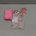 Tivi Tovo 94Pcs DIY Valentines Sock and Charms Kit for Women Include 2 Pairs of Socks,85 Valentines Charms, 8 Chenille Embroidered Applique with Glitter Edge Valentine Accessories Decor(Pink,Cute)