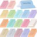 Mr. Pen- Weekly Planner Tabs, 100 Pcs, Week Tabs for Planner, Calendar Tabs for Planner, Calendar Index Sticker, Weekly Tabs Stickers, Calendar Tabs, Weekly Tabs, Week tabs