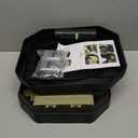 RWORCP Portable Camping Toilet, Portable Travel Folding Toilet with Lid for Adults and Kids, Portable Potty for Camping, Hiking, Car Travel, Truck, RV, Boating, Road Trips, Beach (Khaki)