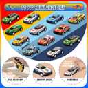 120 Pcs Race Car Party Favors Set with Keychains Slap Bracelets Tattoo Stickers Wristbands Treat Boxes Treat Bags Stuffers Race Car Party Supplies Race Car Party Decorations